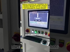 Rameau souple fuseau mécanique à grande vitesse, machine électrique d'équilibrage de fuseau